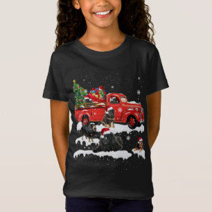 T-Shirt Tiger Conduite Arbre de Noël Camion Rouge Tiger Ch