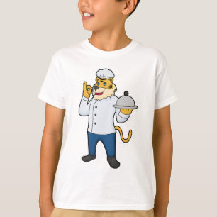 T-shirt Tiger Cook Chef hat Platter