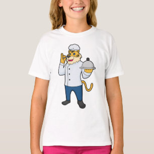 T-shirt Tiger Cook Chef hat Platter