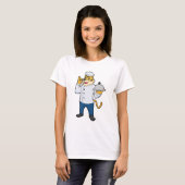 T-shirt Tiger Cook Chef hat Platter (Devant entier)