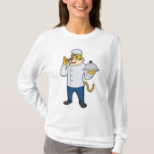 T-shirt Tiger Cook Chef hat Platter (Devant)