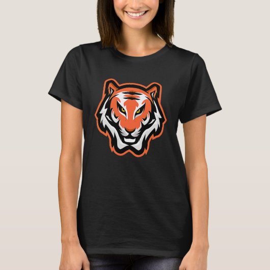 T-shirt Tiger Cute Animal of Jungle Forest Tiger Graphic O (Devant)