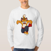 T-shirt Tiger dans les arts martiaux Karate (Devant)