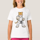 T-shirt Tiger dans les arts martiaux Karate (Devant)
