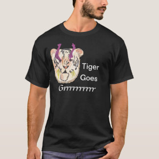 T-shirt Tiger devient GRRRR