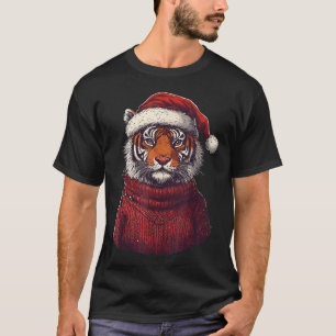 T-shirt Tiger Douleur moche Noël du Père Noël