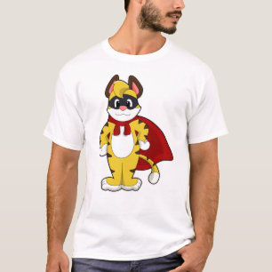 T-shirt Tiger en héros avec Masque et Cap