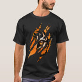 T-shirt Tiger Eye Safari Zoo Faune Animal Zookeeper Cos (Devant)
