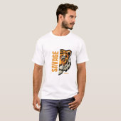 T-shirt Tiger Eyes Full Of Fire (Devant entier)