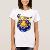 T-shirt Tiger Eyes Pop Art (Devant)