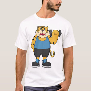 T-shirt Tiger Fitness Dumbbell