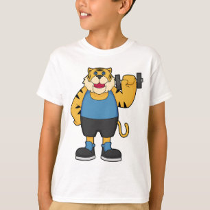 T-shirt Tiger Fitness Dumbbell
