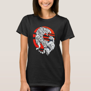 T-shirt Tiger Japonais Vague Predateur Faune Wilderness J