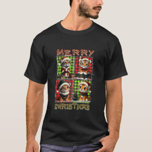 T-shirt Tiger Léopard Buffalo Plaid Animaux Amoureux Joyeu