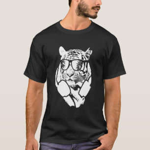 T-shirt Tiger Lunettes de soleil casque Musique Fans de ti