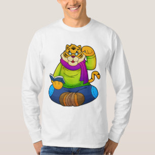 T-shirt Tiger Nerd avec Livre