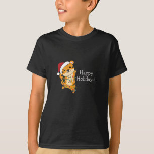 T-shirt Tiger Noël Neige hiver Animaux Tiger