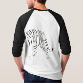 T-shirt Tiger noir et blanc envelopper (Dos)
