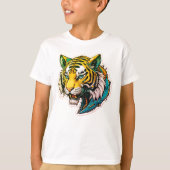 T-shirt Tiger Portrait (Devant)