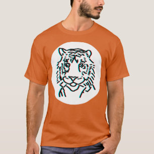 T-shirt Tiger Portrait Glitch