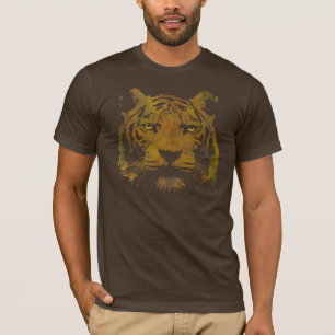 T-shirt Tiger Print (Chemise noire) Homme's Basic