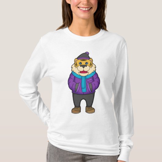 T-shirt Tiger Scarf Beanie (Devant)