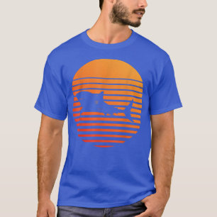 T-shirt Tiger Shark Shadow silhouette devant un soleil
