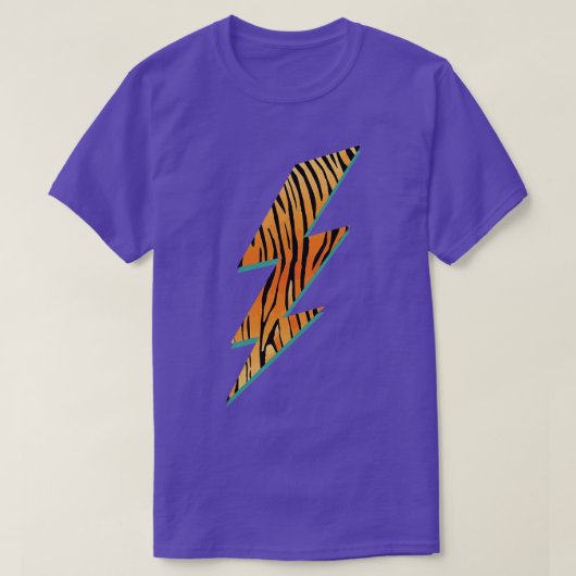 T-shirt Tiger Stripes Éclair Poster de animal Big Cat (Design devant)