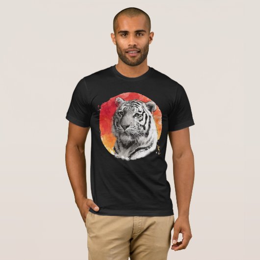 T-shirt Tiger symbol of courage (Devant entier)