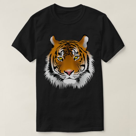 T-shirt Tiger Visage Amoureux des animaux Funny Tigers Zoo (Design devant)
