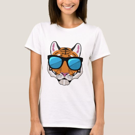 T-shirt Tiger with Sunglasses (Devant)