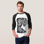 T-Shirt Tiger yeux (Devant entier)