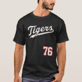 T-shirt Tigers Classiques Baseball 76 (noir) (Devant)