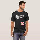 T-shirt Tigers Classiques Baseball 76 (noir) (Devant entier)