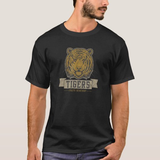 T-shirt Tigers de Retro College (Devant)