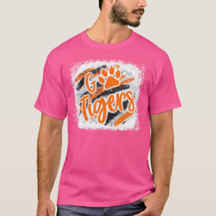 T-shirt Tigers Laver L'Esprit De L'École Orange Black Foot
