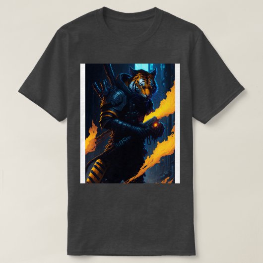T-shirt Tigers Techno Inferno 4 (Design devant)