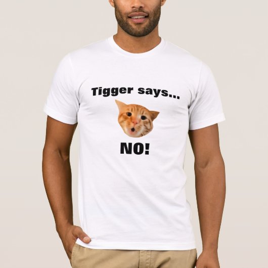 T-shirt Tigger dit… NON (Devant)