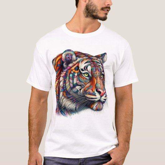 T-shirt Tigre à cliquet (Devant)