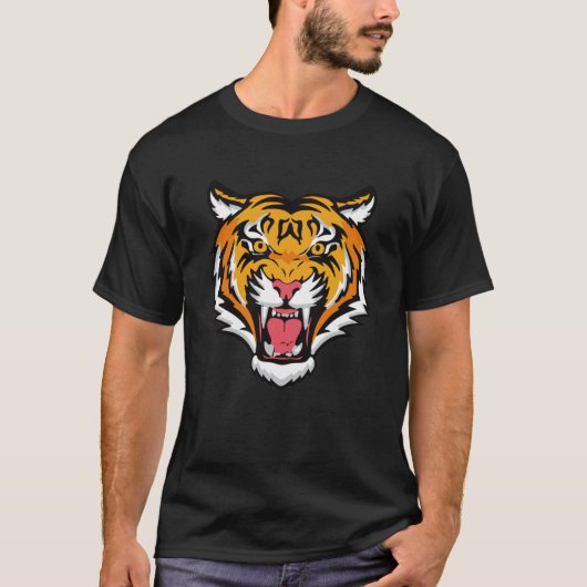 T-shirt Tigre à fibre (Devant)