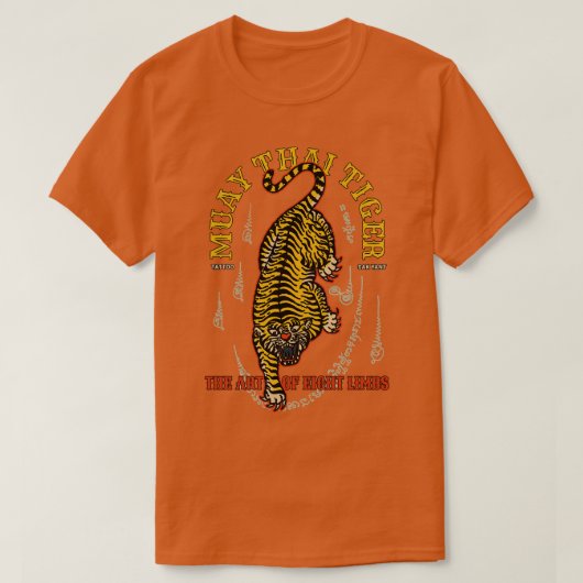 T-shirt Tigre antique Muay Tattoo Thai (Design devant)