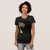 T-shirt Tigre approchant - Oeuvres d'art d'animaux sauvage (Devant entier)