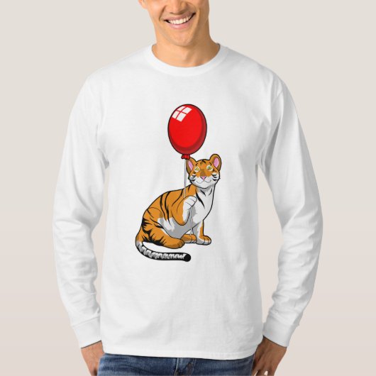 T-shirt Tigre avec ballon (Devant)