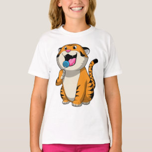 T-shirt Tigre avec Lollipop