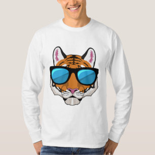 T-shirt Tigre avec lunettes de soleil