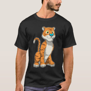 T-shirt Tigre avec papillon