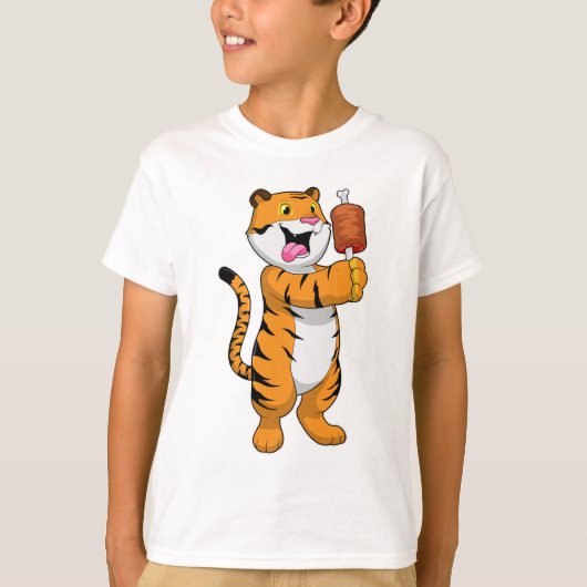 T-shirt Tigre avec viande (Devant)