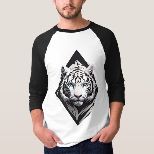 T-shirt Tigre blanc (Devant)