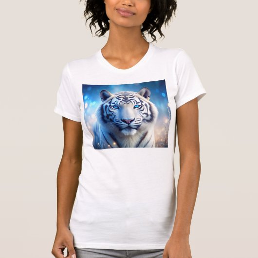 T-shirt Tigre blanc (Devant)