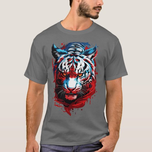 T-shirt Tigre blanc (Devant)